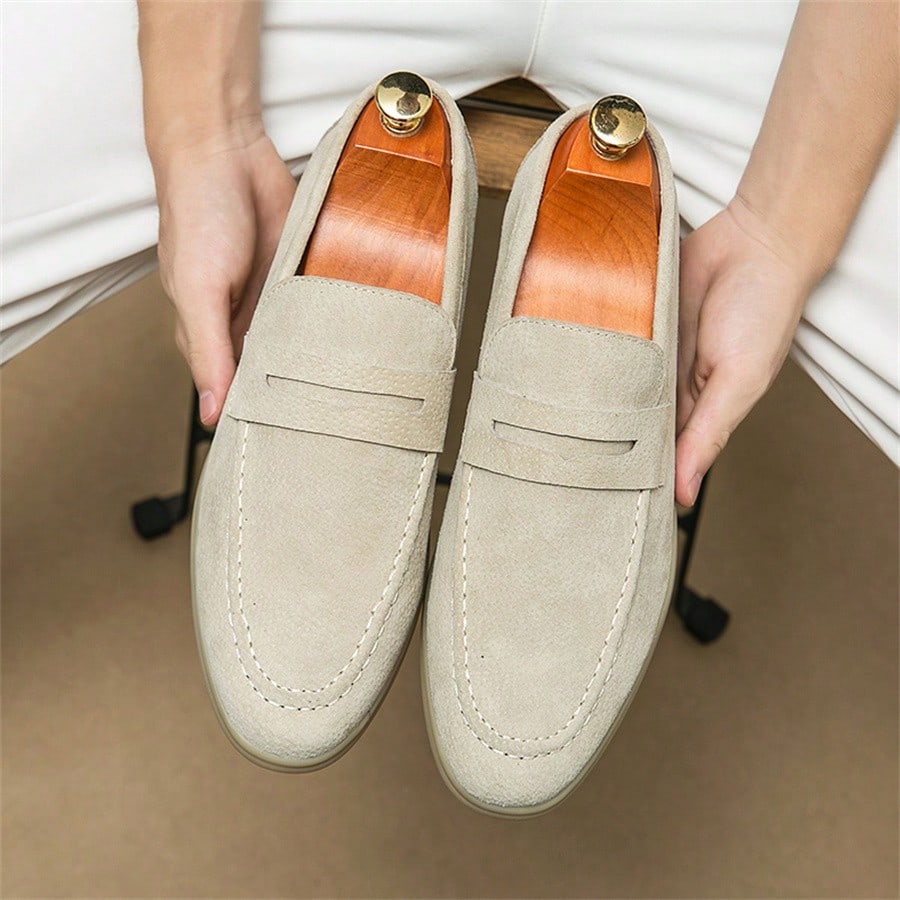 Mocassim Loafer de Camurça Masculino Master