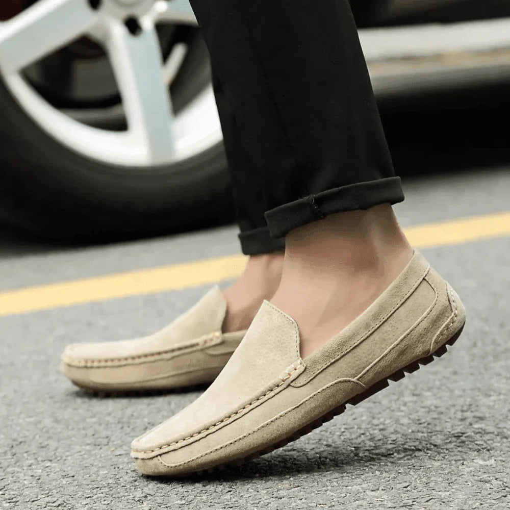 Mocassim Loafer de Camurça Masculino Solatte
